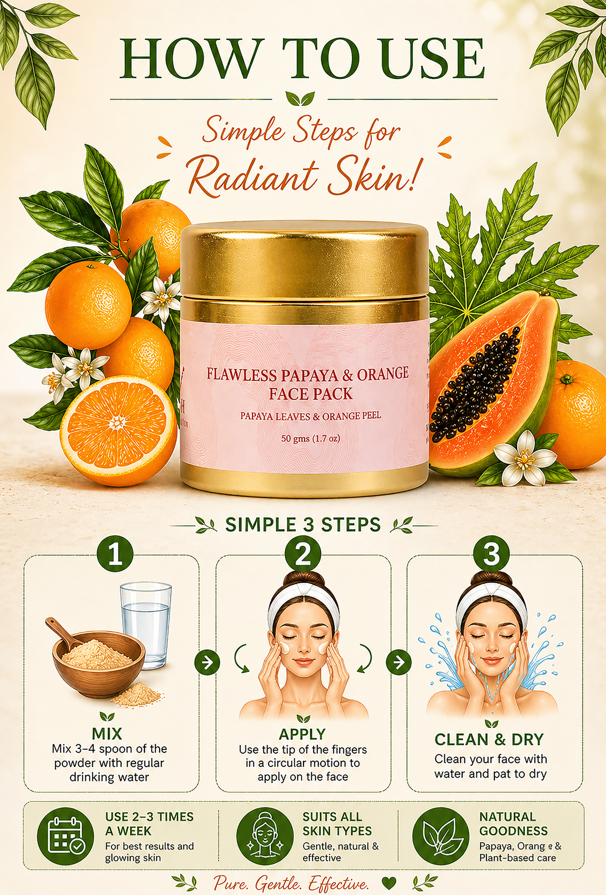 Flawless Papaya & Orange Face Pack