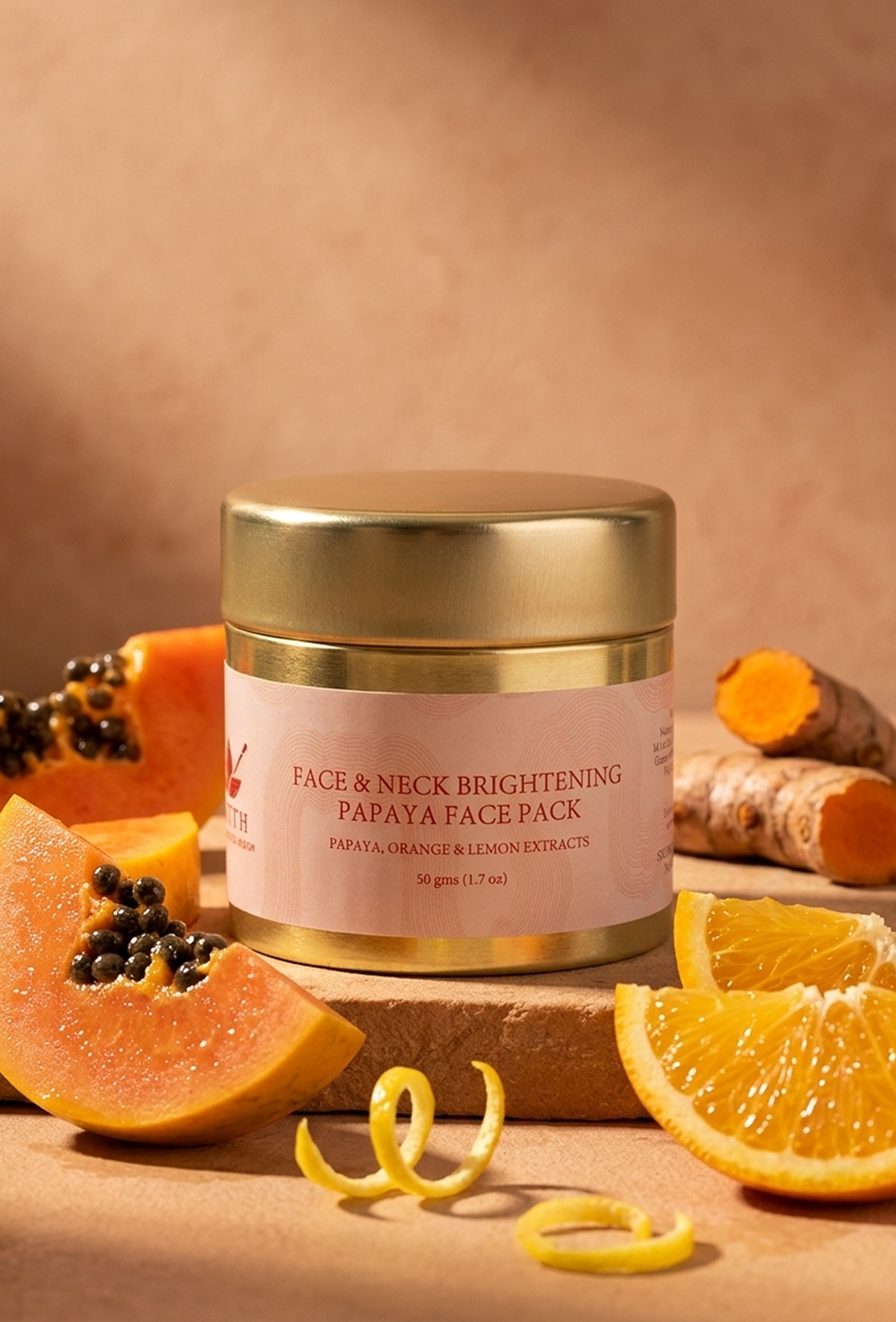 Glow Duo: Kumkumadi Saffron Serum + Papaya Brightening Face Pack