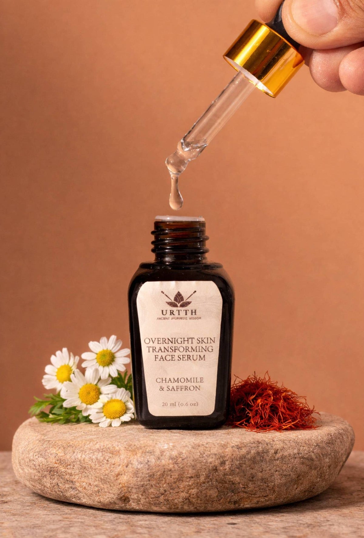 Overnight Face Serum with Saffron, Apricot & Grapeseed Oil