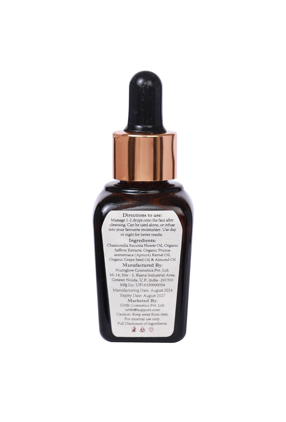 Overnight Face Serum with Saffron, Apricot & Grapeseed Oil