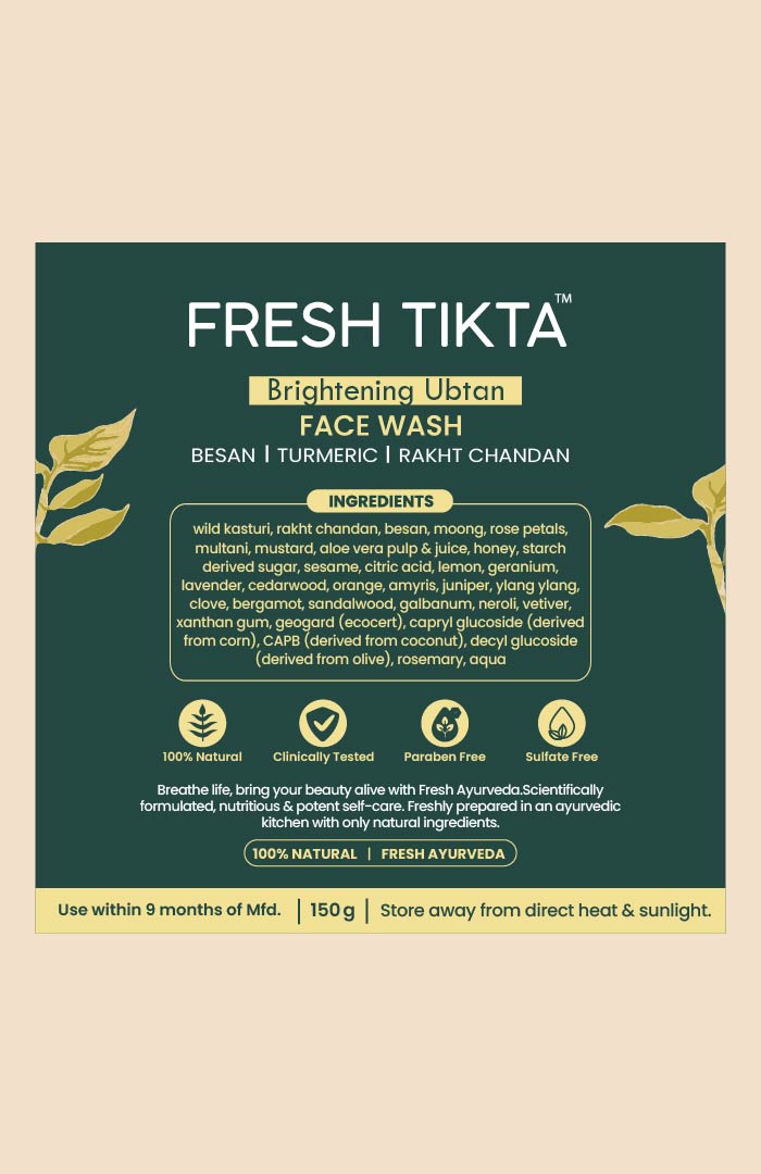 Brightening Ubtan Tikta Face Wash 100g