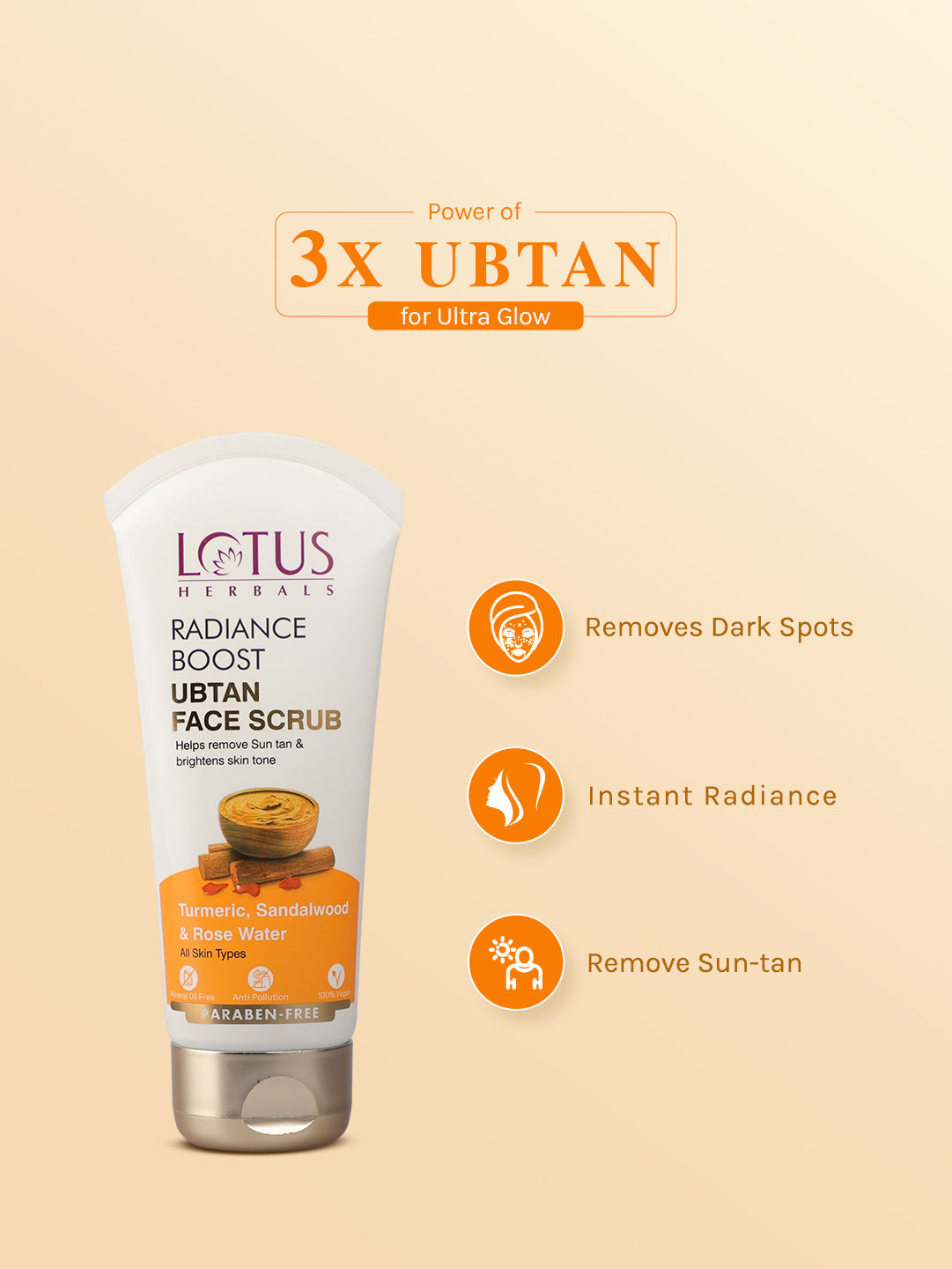 Radiance Boost Ubtan Face Scrub Pack of 2 Pack of 2