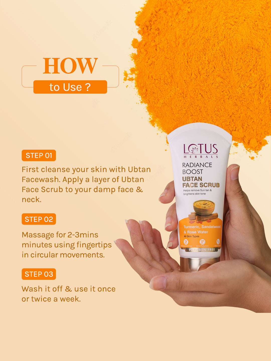 Radiance Boost Ubtan Face Scrub Pack of 2 Pack of 2