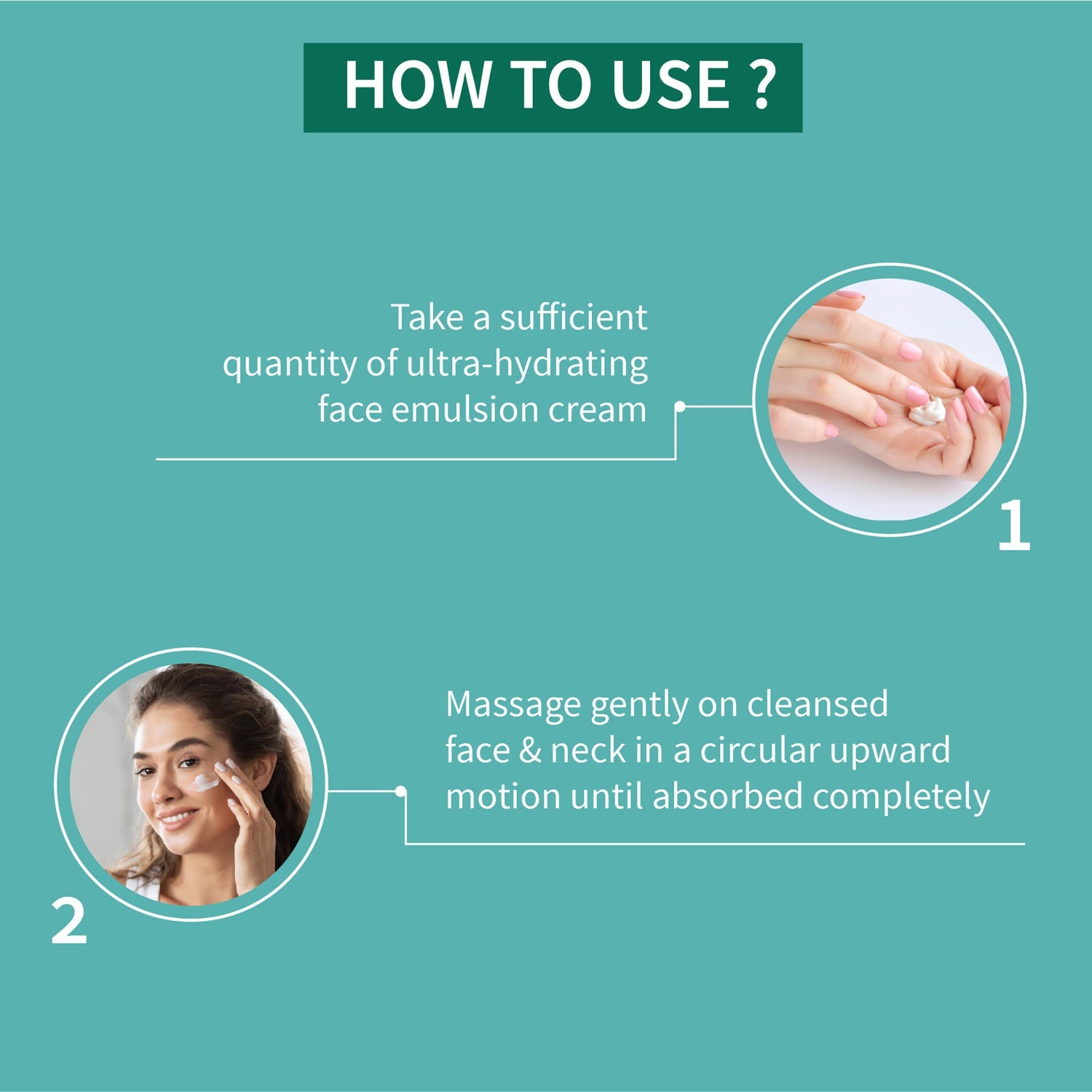 Ultra Hydrating Face Emulsion Cream | Nature’s Goodness for 24 hours Hydration | Moisturizes, Tones, and Brightens Skin | With Coconut Water, Aloe Vera, and Green Tea | Net. qty - 60g 60g