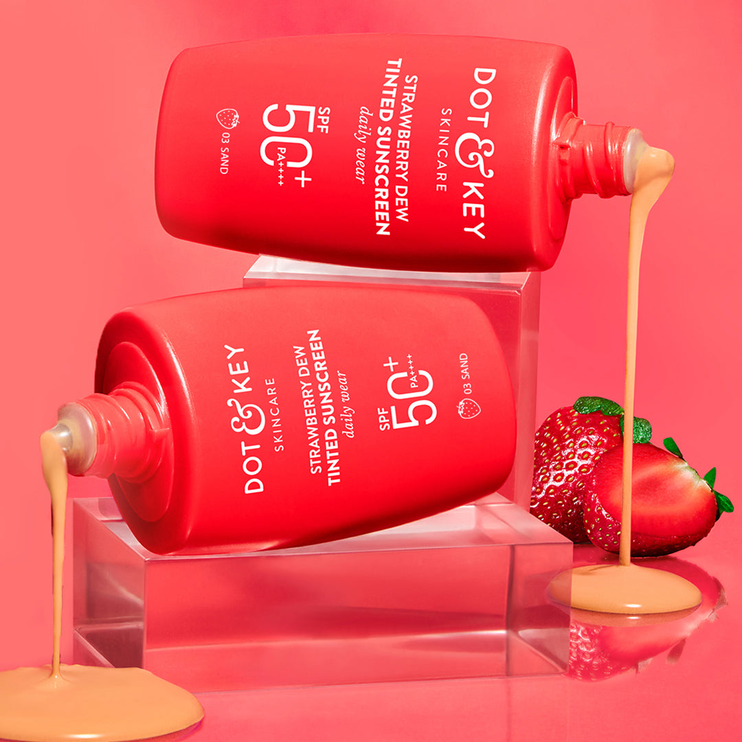 Strawberry Dew Tinted Sunscreen Sand, Pack of 2 100g