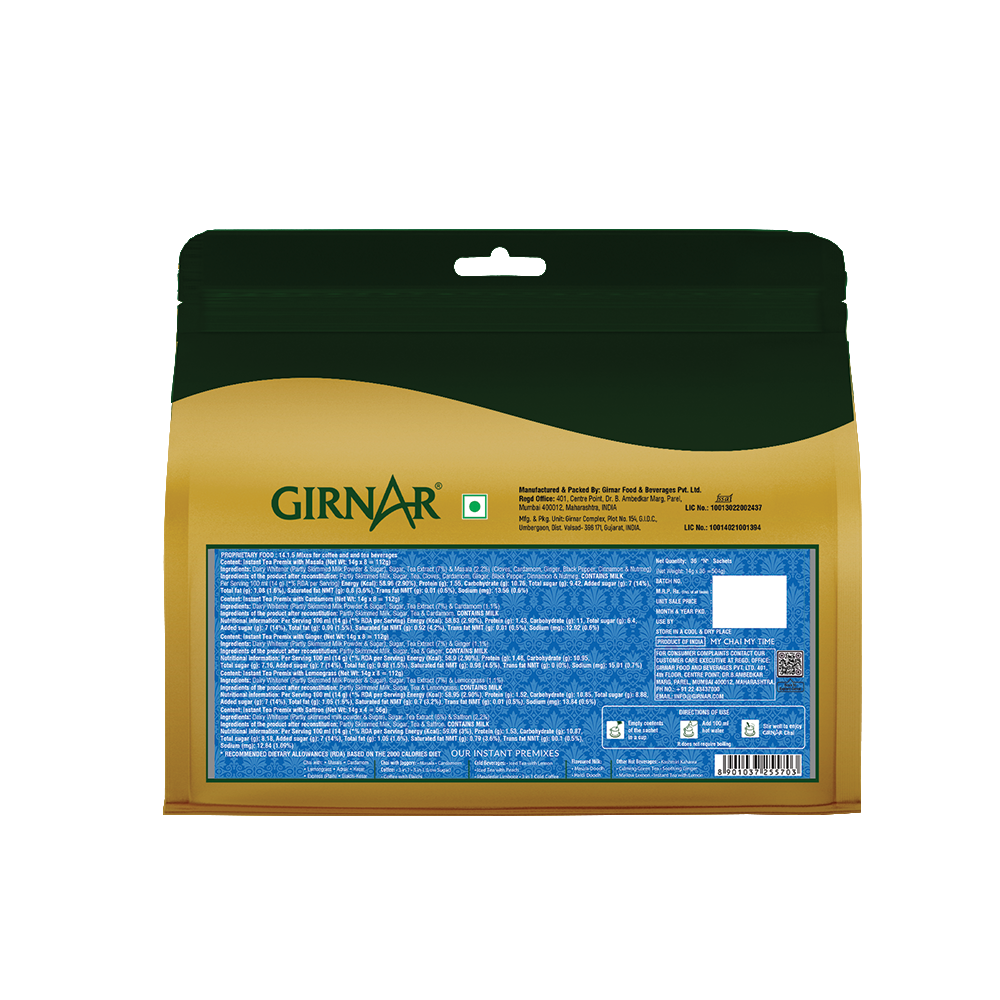 Instant Tea Premix Variety Pack 36 Sachets