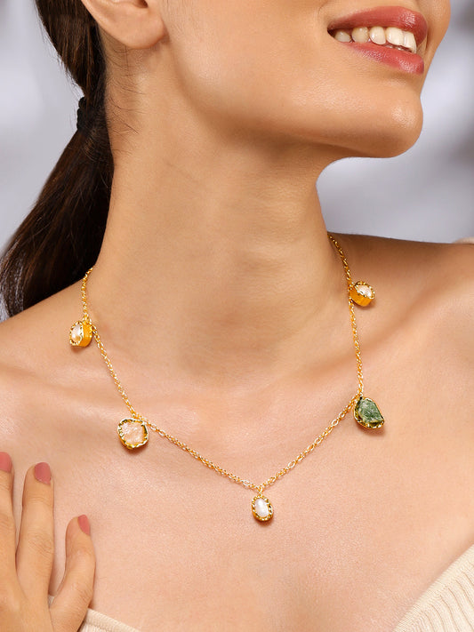 Minty & Pastel s Necklace Chain Gold