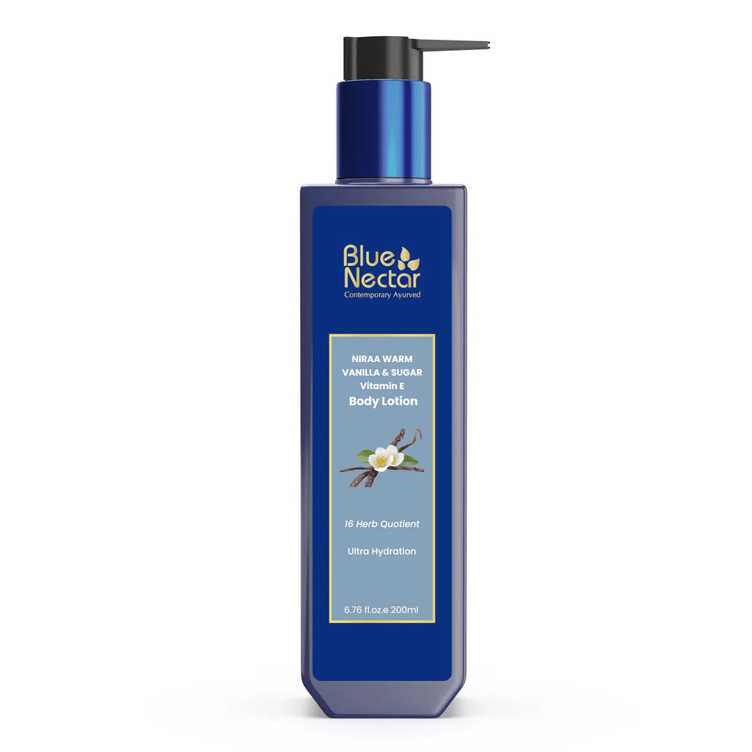 Niraa Sugar and Warm Vanilla Body Lotion with Plant Based Vitamin E (12 herbs, 200ml) 200ml