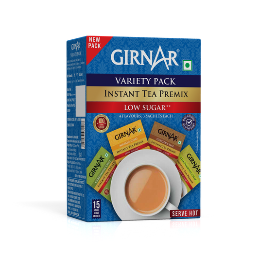 Instant Tea Premix Low Sugar Variety Pack 15 Sachets