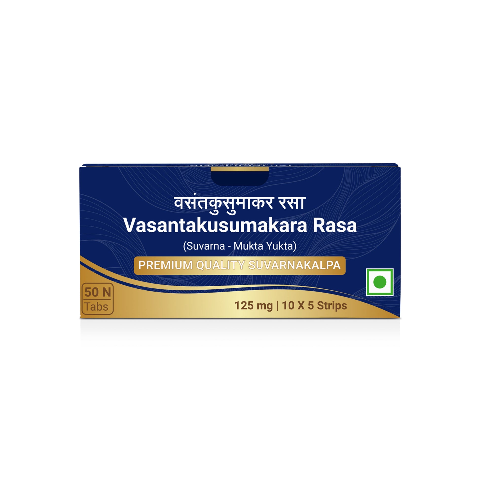 【Sri Sri Tattva】 Vasant Kusumakar Rasa (Suvarna Mukta Yukta) Tablets｜ ヴァサント・クスマカール・ラサ（スヴァルナ・ムクタ・ユクタ）錠｜ 125mg 50錠