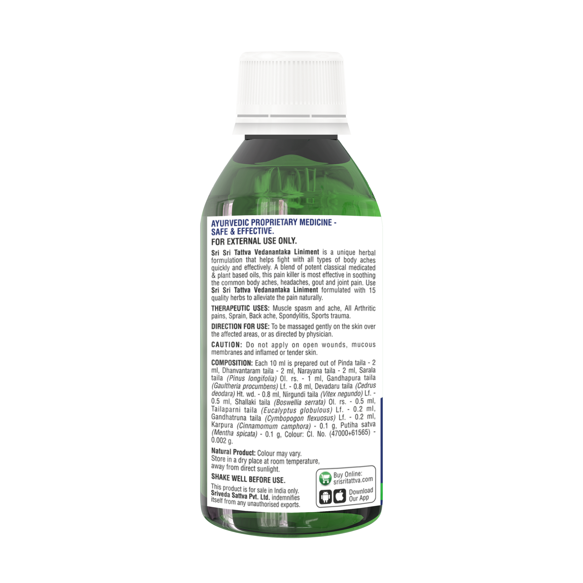 Vedanantaka Liniment - Pain Reliever, 60 ml 60ml