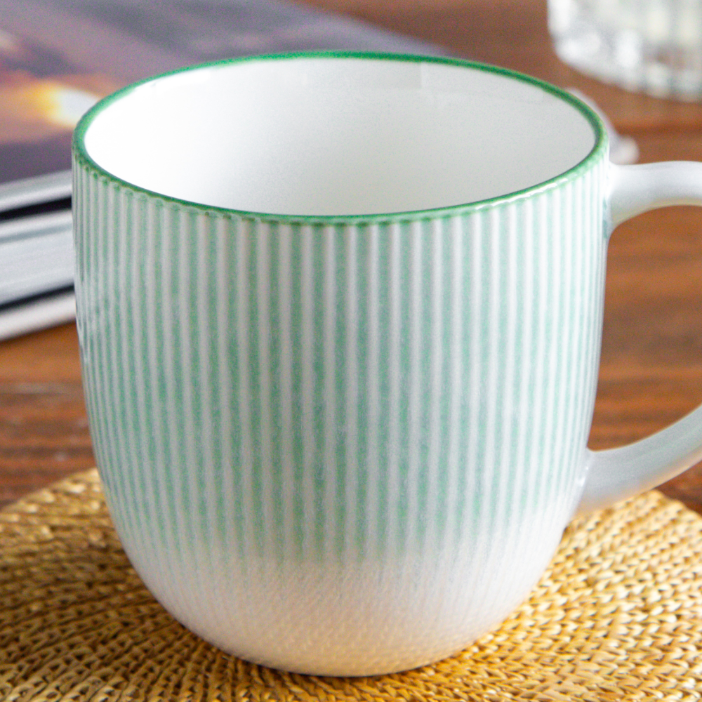 Aura Lines Mint Glow Coffee Mug (Set of 2) – 350 ml 350ml
