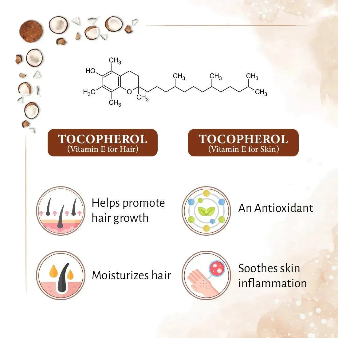 Virgin Coconut Oil, Skin & Hair, Cold Pressed, Moisturizing, Glowing, Soothing Nourishment Anti Dandruff, Rich in Lauric Acid & Vitamin E 200ml
