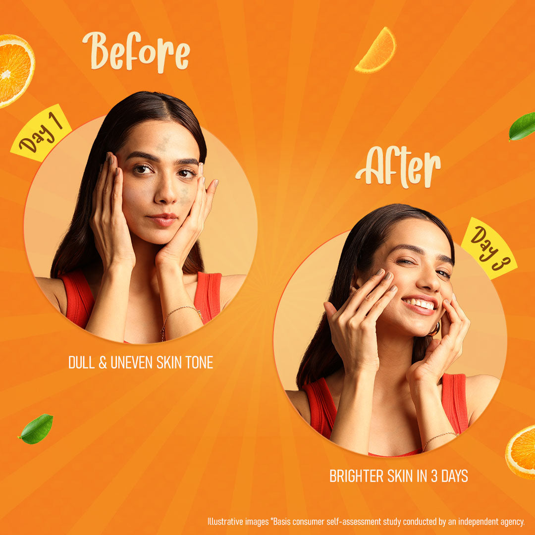 Brightening Vitamin C Orange Face Serum Cream Serum Cream
