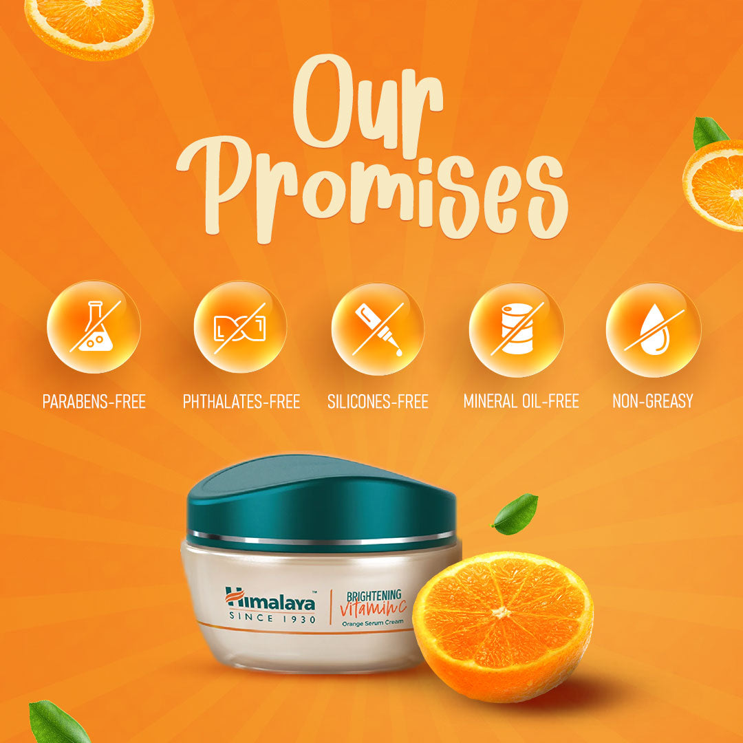 Brightening Vitamin C Orange Face Serum Cream Serum Cream