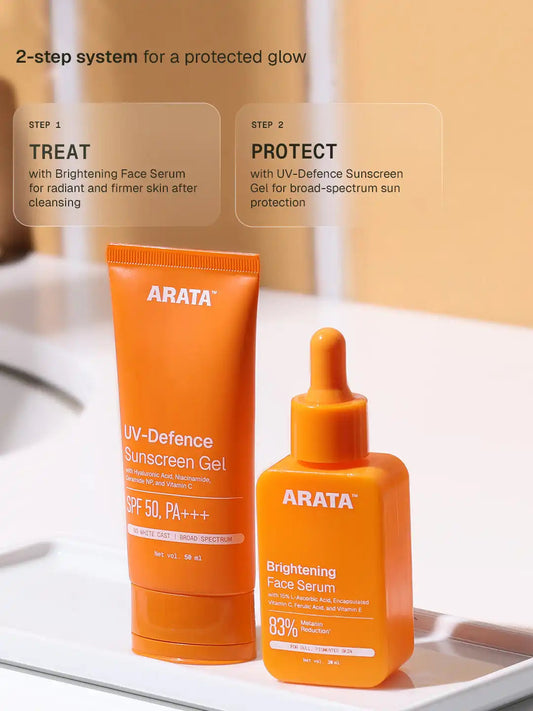 【Arata】 Brightening Serum & Sunscreen Duo｜ブライトニングセラム＆サンスクリーン デュオ