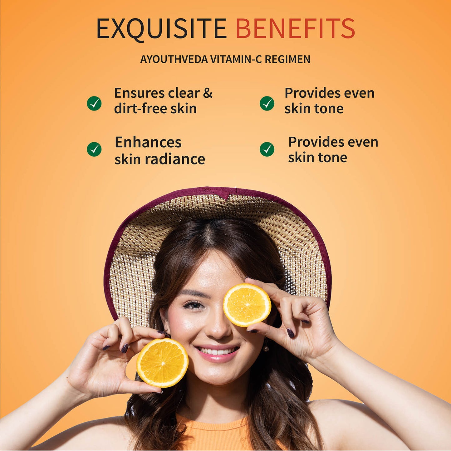 Vitamin-C Regimen: Vitamin-C Facial Cleanser (100 g), Vitamin-C Face Pack Powder (10g×8 sachet), Vitamin-C Face Serum (30 ml) 100g
