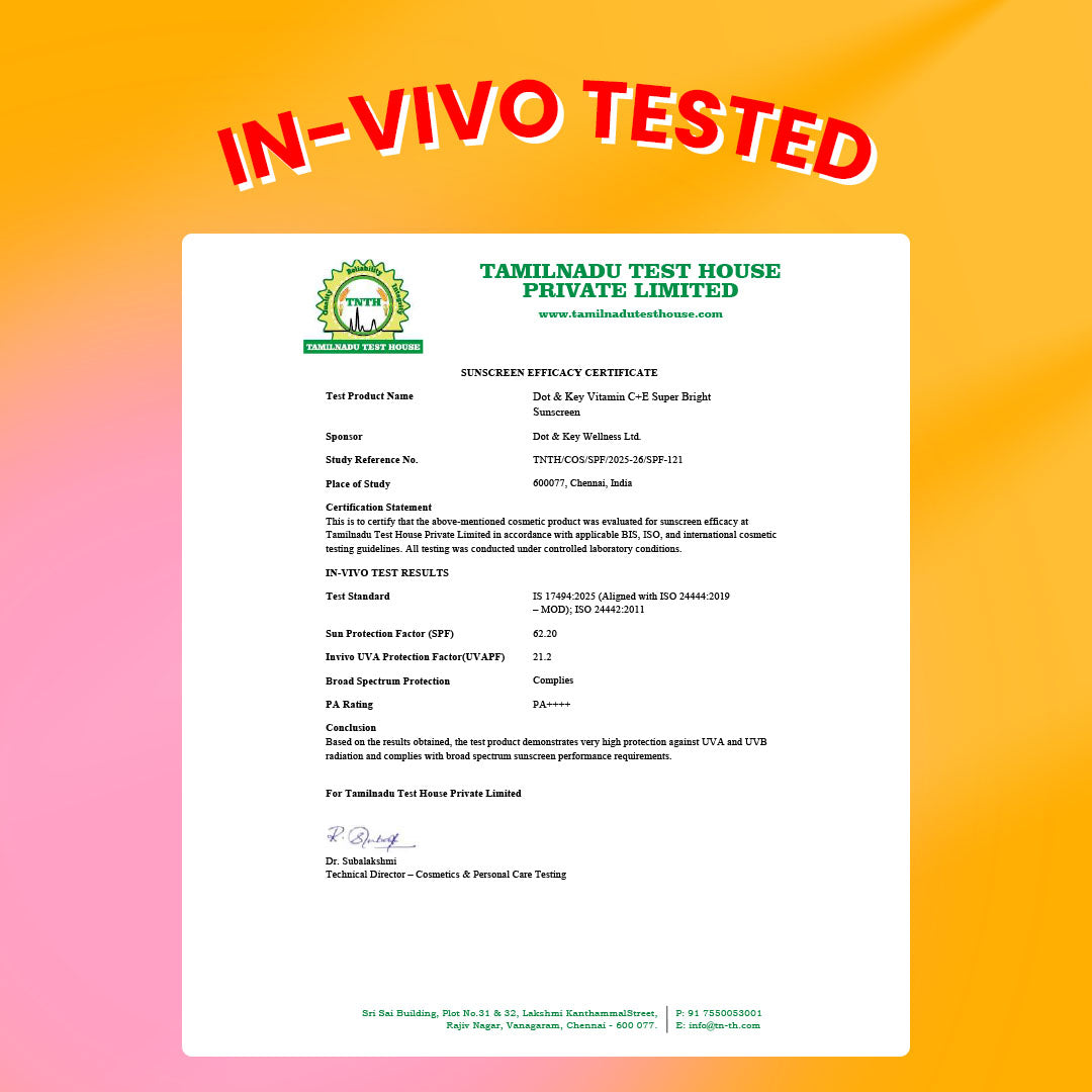 Vitamin C + E Sunscreen, IN-VIVO Tested SPF 50+ PA++++ 50g