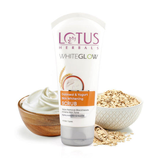 WhiteGlow Skin Brightening Oatmeal & Yogurt Scrub 150g