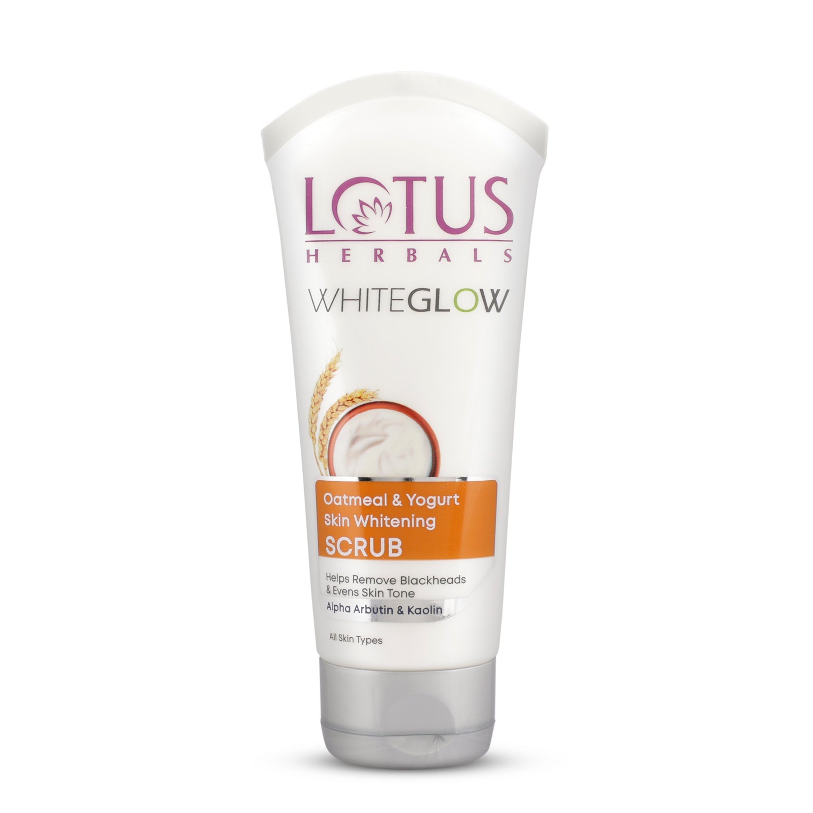 WhiteGlow Skin Brightening Oatmeal & Yogurt Scrub 100g