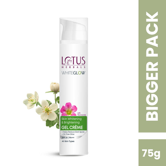 WhiteGlow Skin brightening Gel Creme SPF 25 PA+++ | 75g 75 g