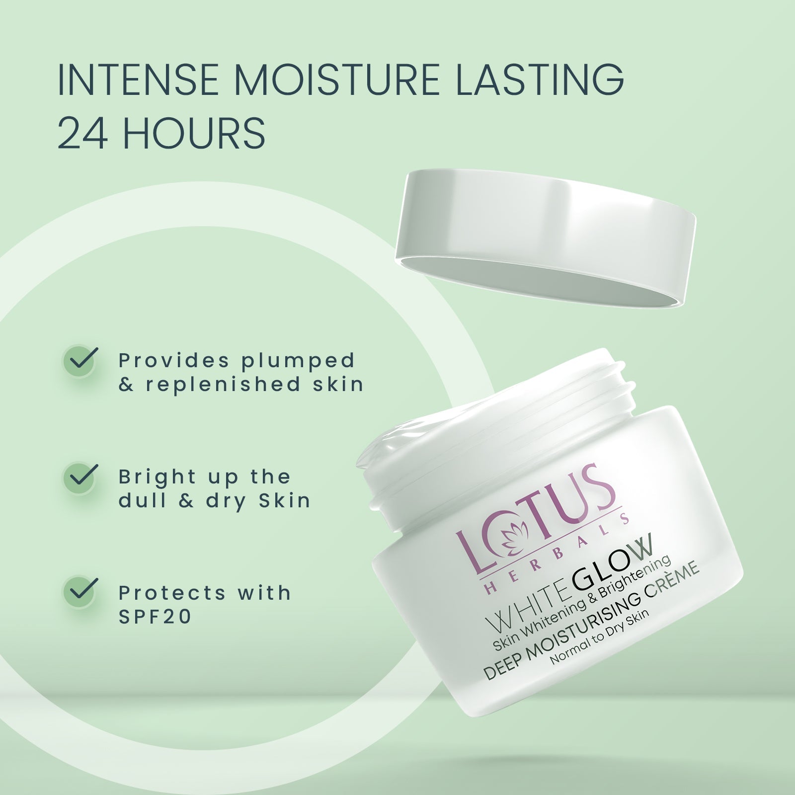 WhiteGlow Skin Brightening Deep Moisturising Cream SPF 20 PA+++ 60 g