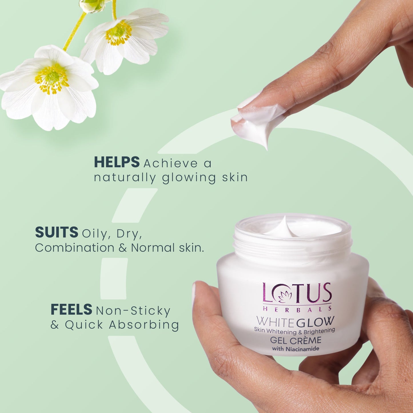 WhiteGlow Skin brightening Gel Creme SPF 25 PA+++ | 60g 60 g