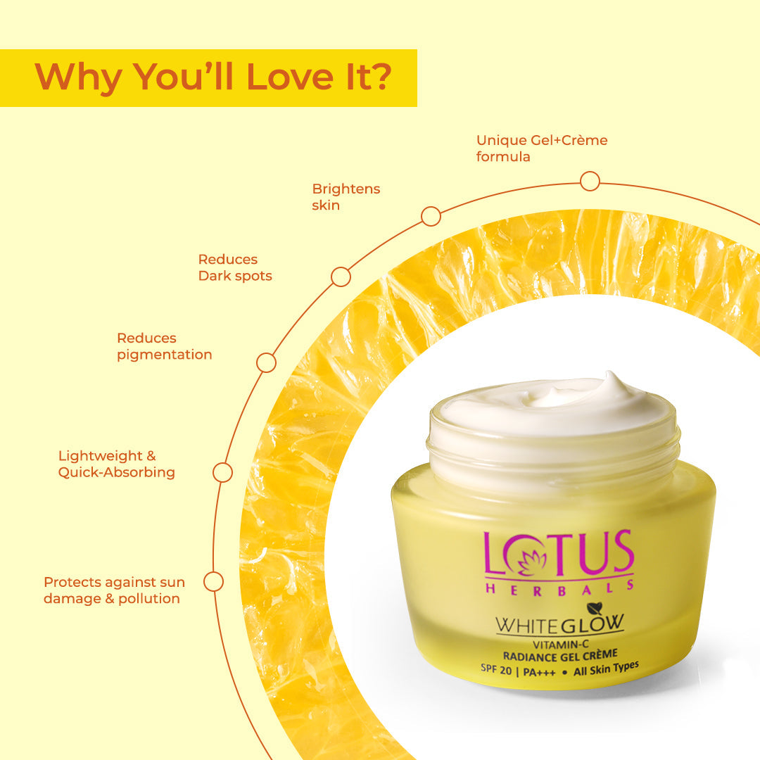 WhiteGlow Vitamin-C Radiance Gel Creme SPF 20 PA+++ 50g