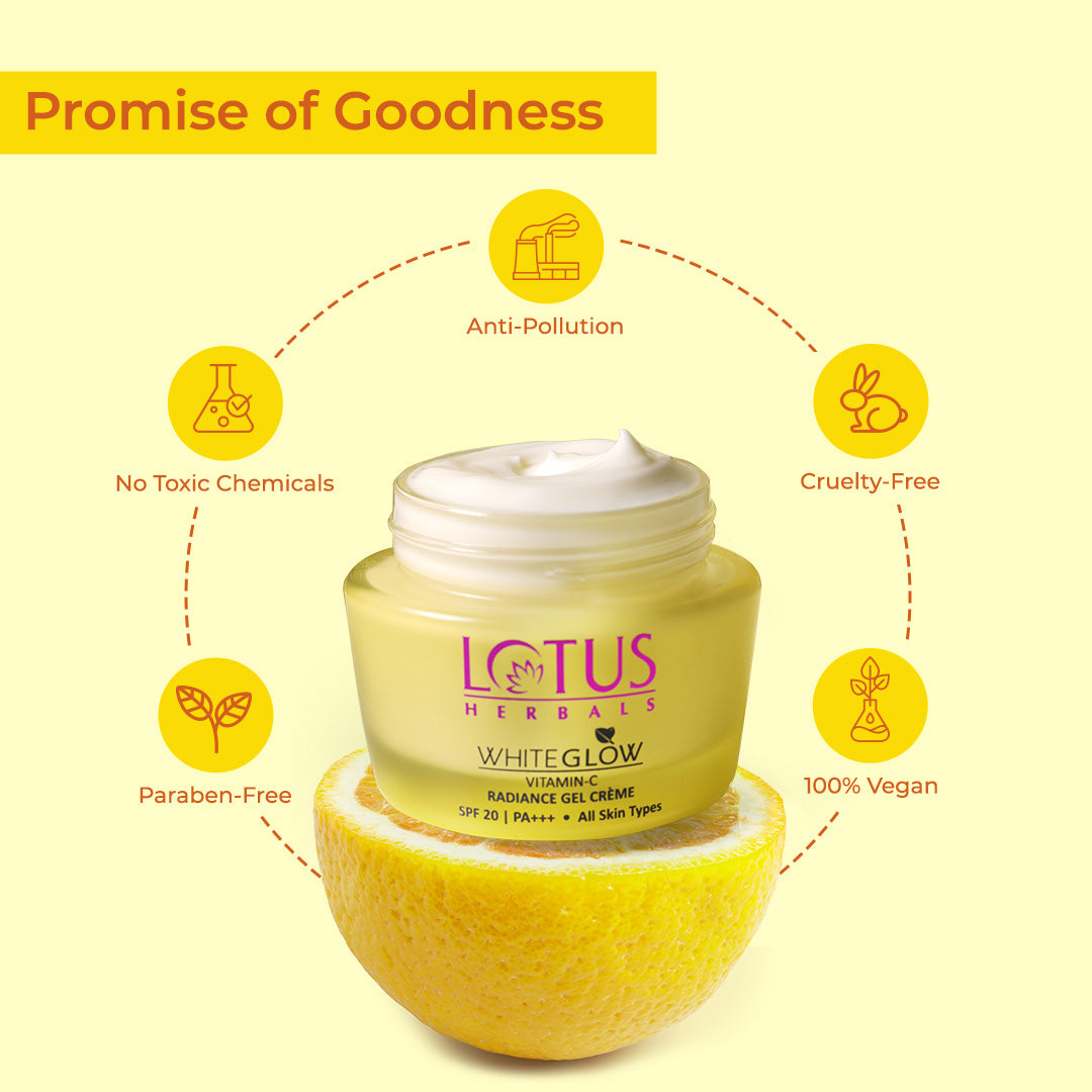 WhiteGlow Vitamin-C Radiance Gel Creme SPF 20 PA+++ 50g
