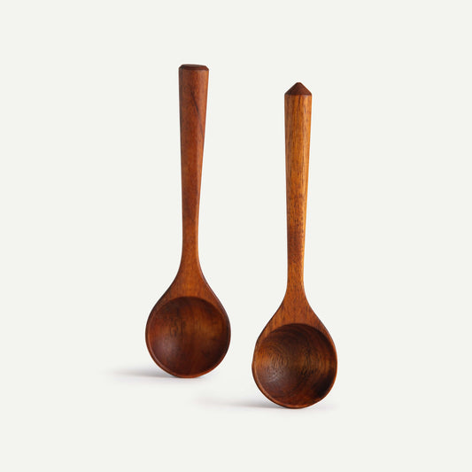 BIG WOODEN CONDIMENT SPOONS 14.1(長さ) x 3.8(幅) x 1.6(高さ)