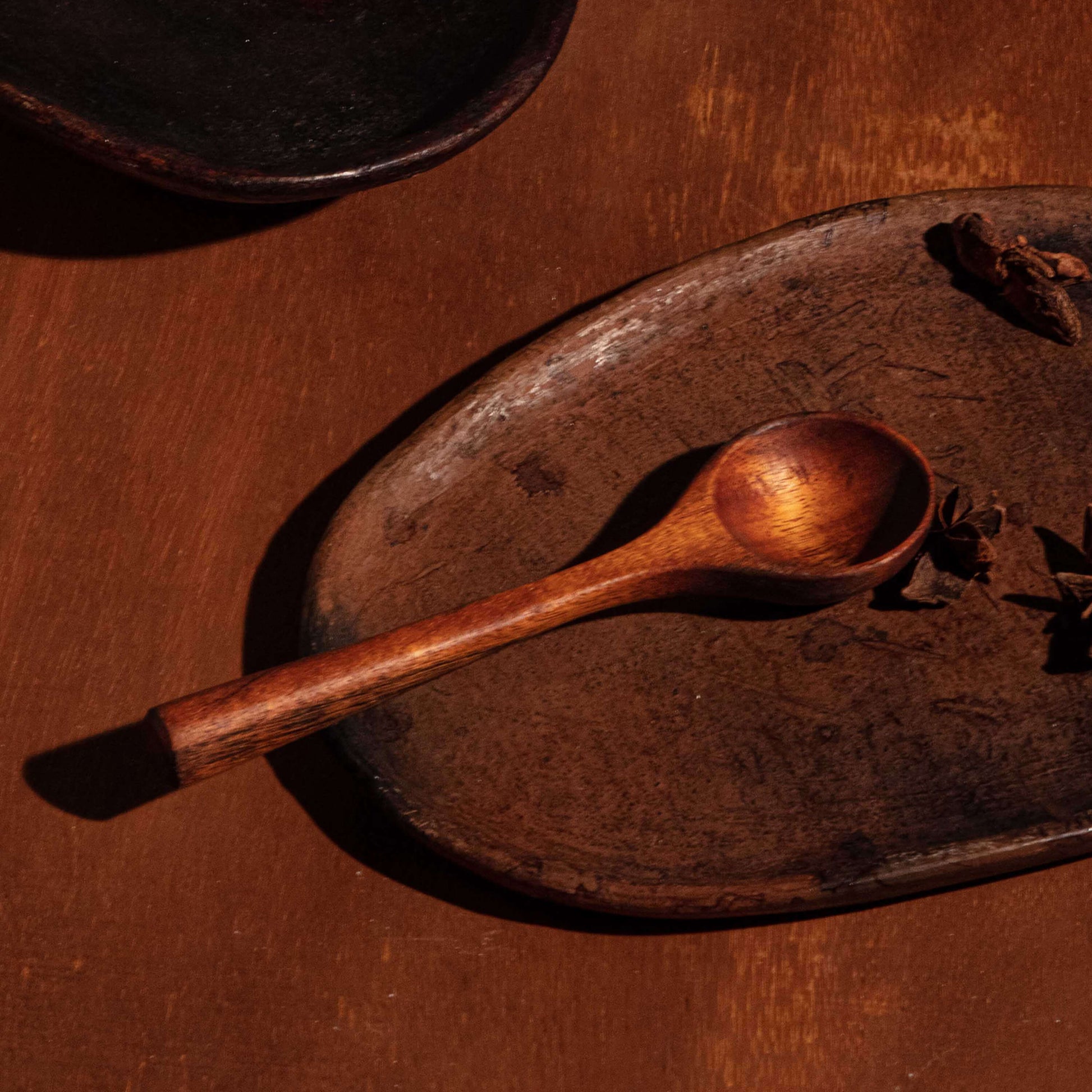 SMALL WOODEN CONDIMENT SPOONS 12.9(縦) x 3.2(横) x 1.1(高さ)