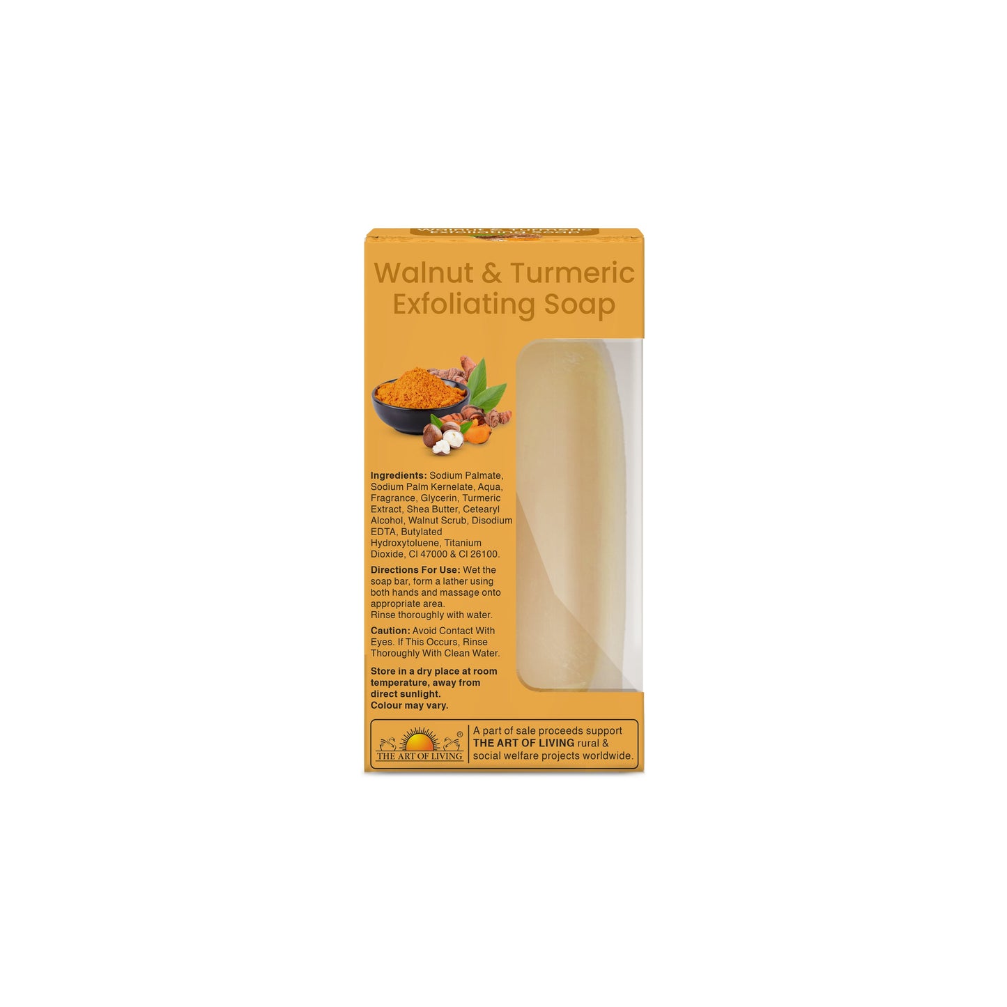 Walnut & Turmeric Exfoliating Soap | For Healthy, Clear Skin | 100 g Each | Pack of 4 100gx4