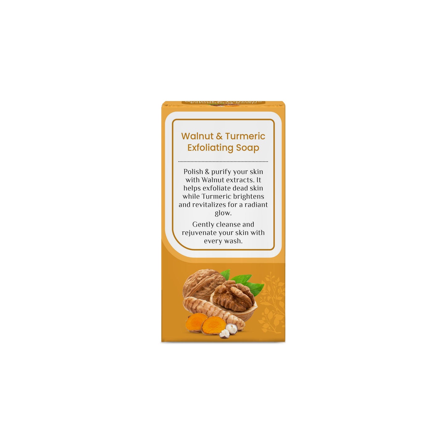 Walnut & Turmeric Exfoliating Soap | For Healthy, Clear Skin | 100 g Each | Pack of 4 100gx4