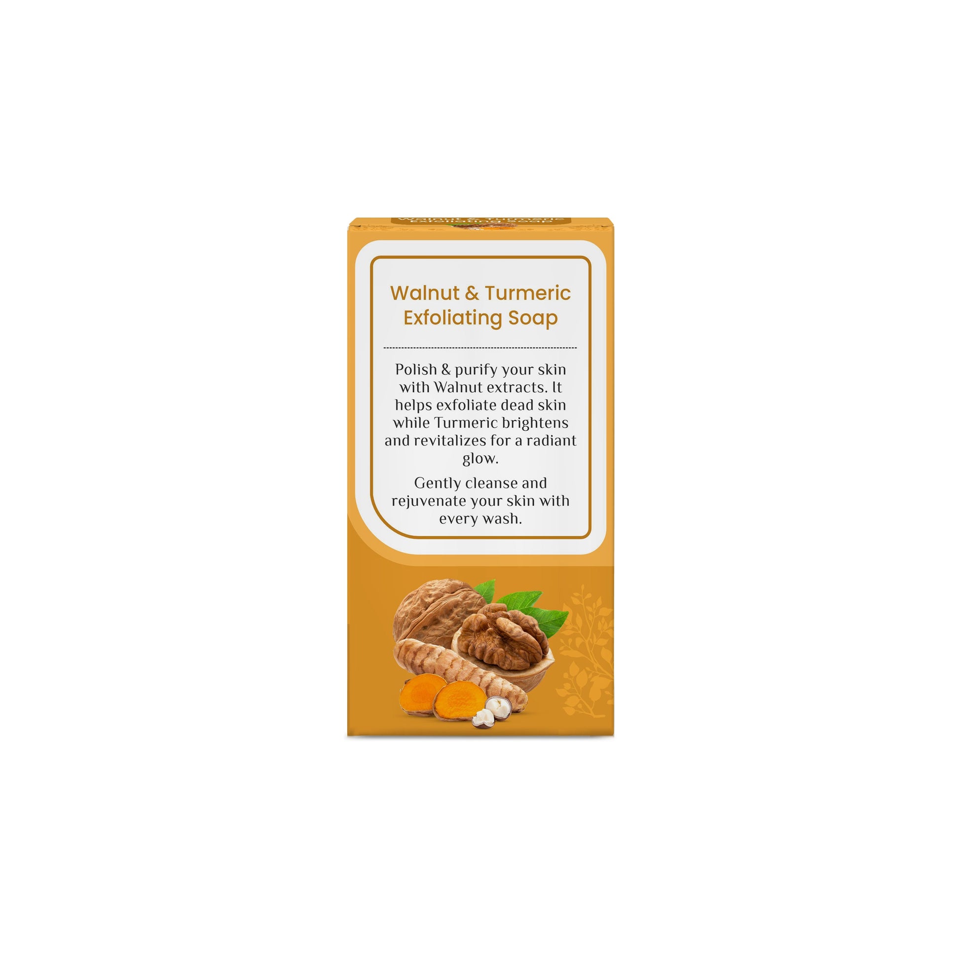Walnut & Turmeric Exfoliating Soap | For Healthy, Clear Skin | 100 g Each | Pack of 4 100gx4