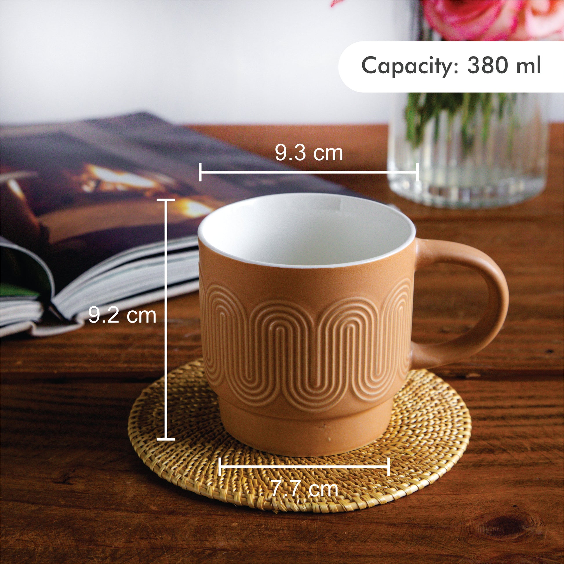 Waveform Collection Amber Drift Coffee Mug (Set of 2) – 380 ml 380ml