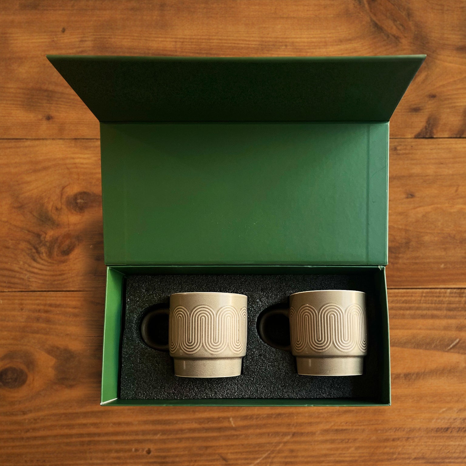 Waveform Collection – Mocha Flow Brown Coffee Mug (Set of 2) – 380 ml 380ml