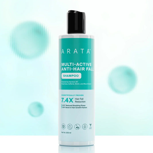 【Arata】 Multi-Active Anti-Hair Fall Shampoo for Hair Thinning & Hair Fall Reduction｜マルチアクティブ アンチヘアフォール シャンプー｜200g