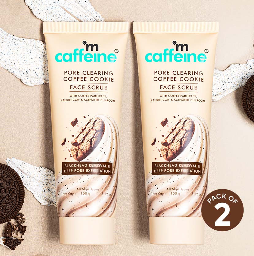 Pore Clear Coffee Cookie Face Scrub- Pack of 2 (100 g)