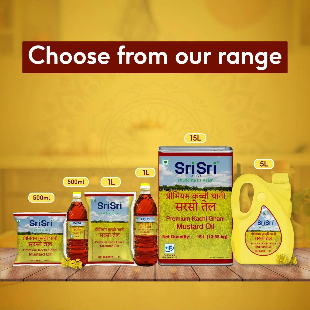 Premium Kachi Ghani Mustard Oil Pouch, 500 ml 500ml