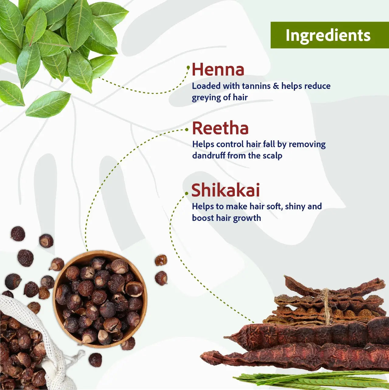 Henna Shikakai Shampoo - For Silky Smooth & Conditioned Hair, 200 ml 200ml
