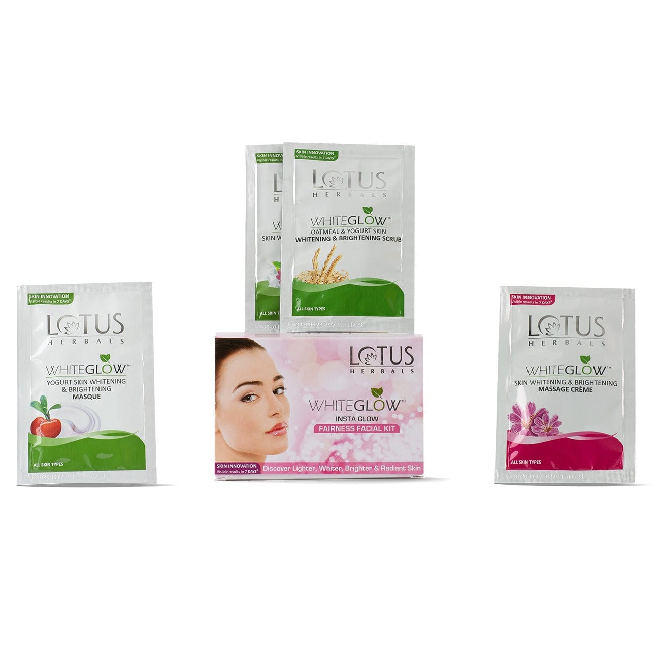 WhiteGlow InstaGlow Brightening Single Facial Kit 2N*40g