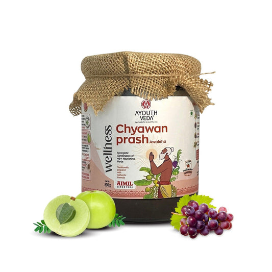 By Aimil Chyawanprash 500g | Helps build Strength and Stamina | With 40+ Ayurvedic Herbs | Helps Build Strength & Stamina | Builds Overall Health | Ayurvedic Health Supplement 500g