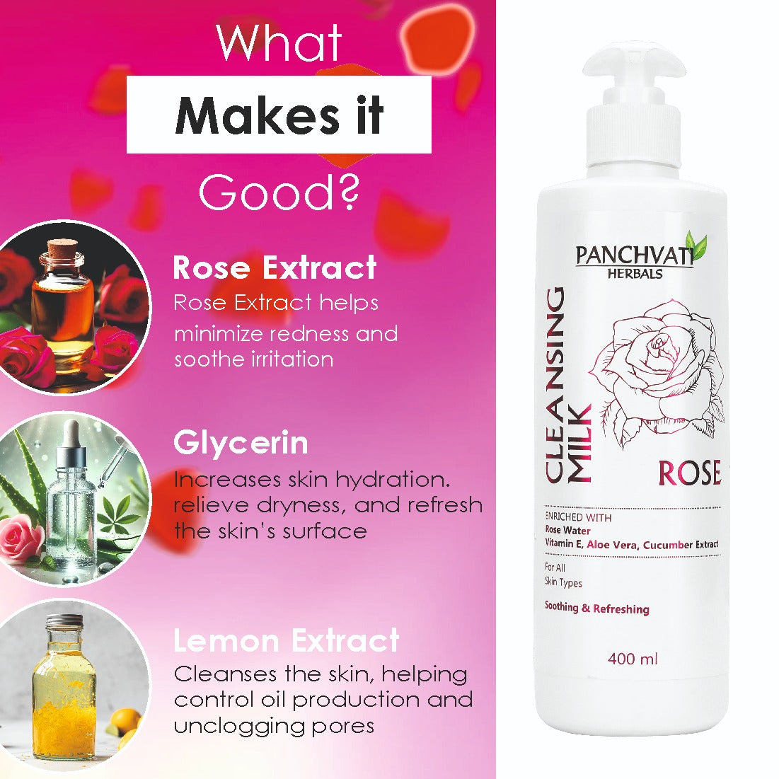 Rose Cleansing Milk 150ml x 2