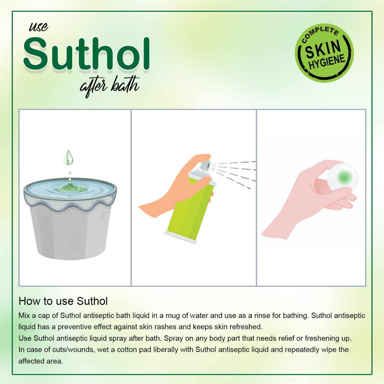 Suthol Active Aloe Vera Antiseptic Body Hygiene Liquid