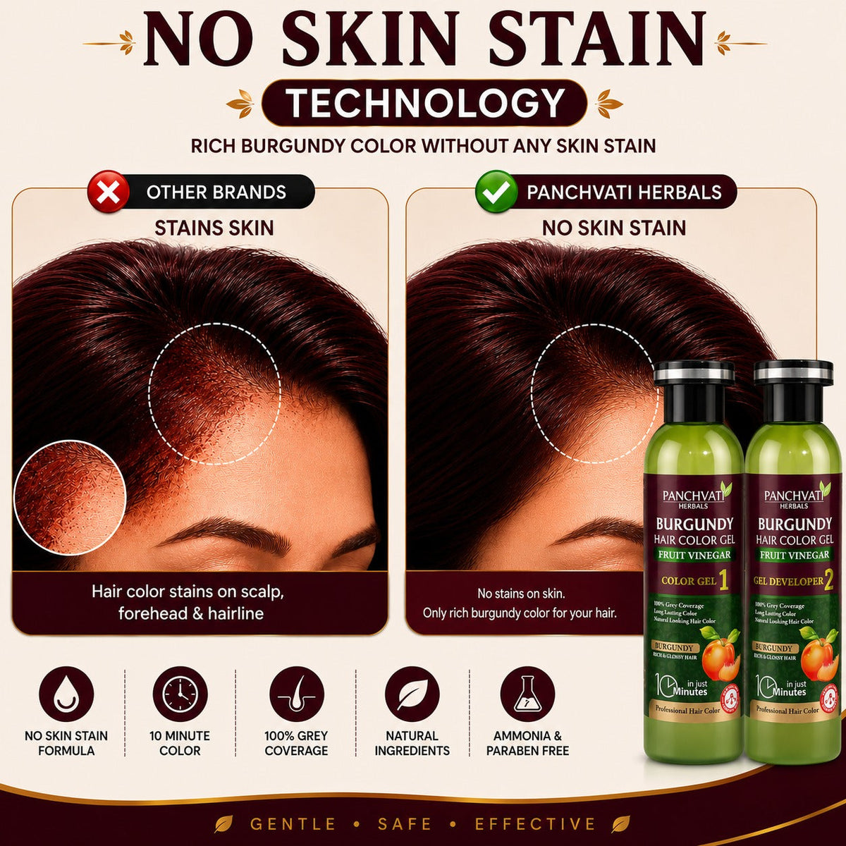 Fruit Vinegar Hair Color Gel Burgundy 400ml