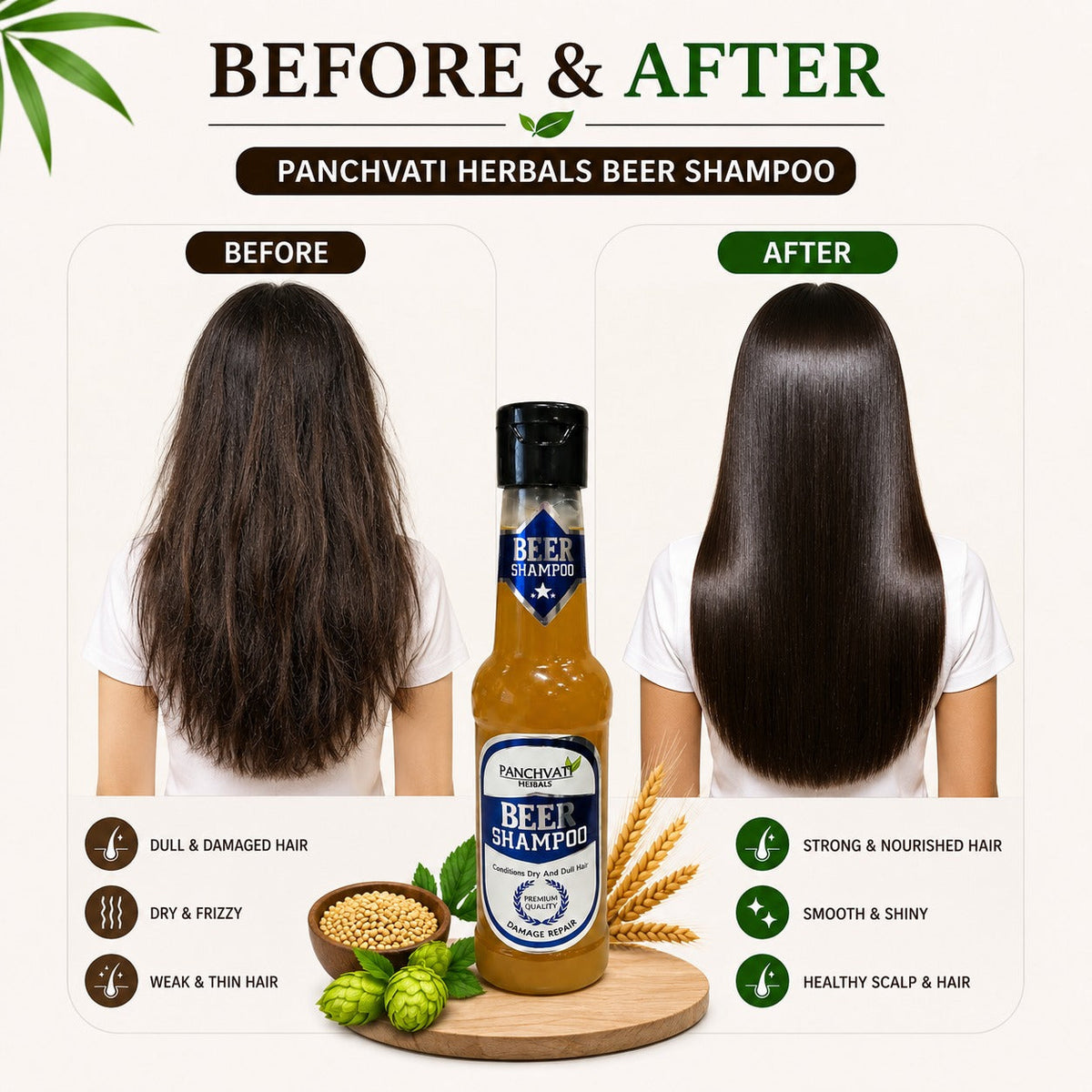 Beer Shampoo 180ml x 2