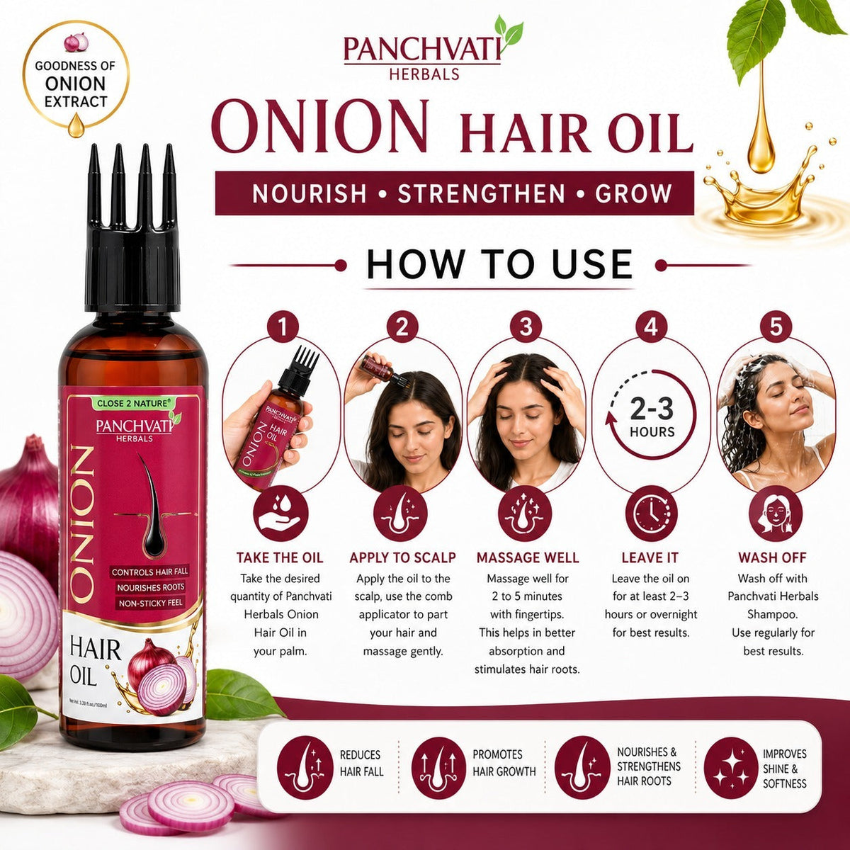 Onion Hair Oil 100ml x 2