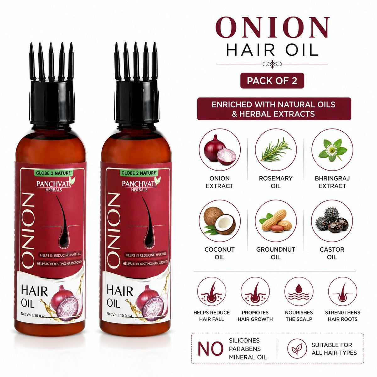 Onion Hair Oil 100ml x 2