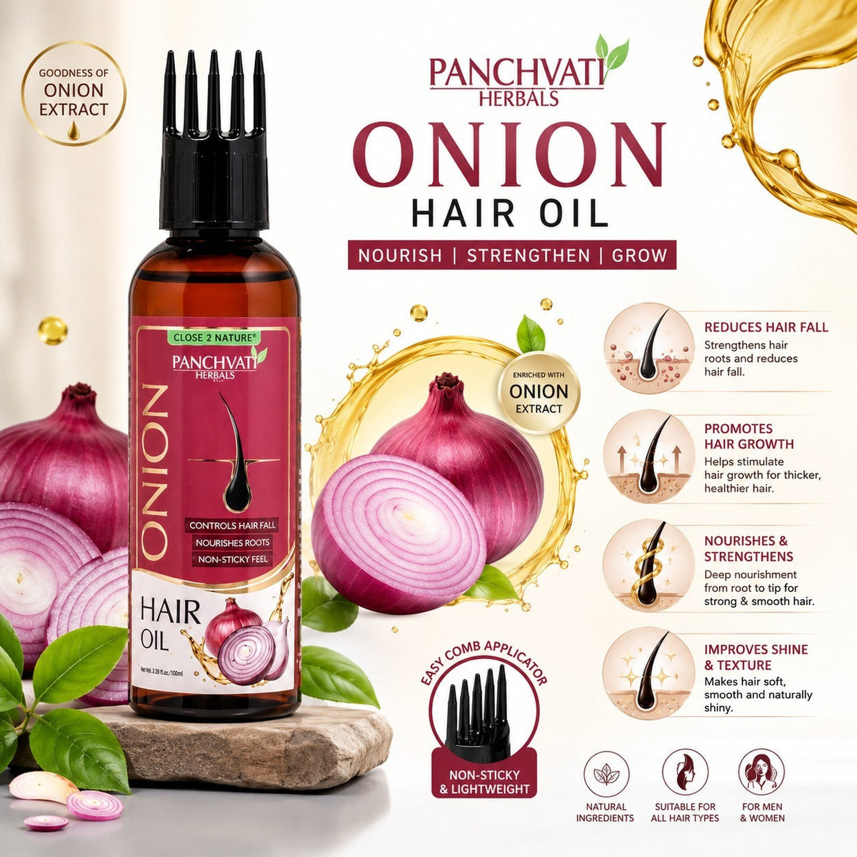 Onion Hair Oil 100ml x 2