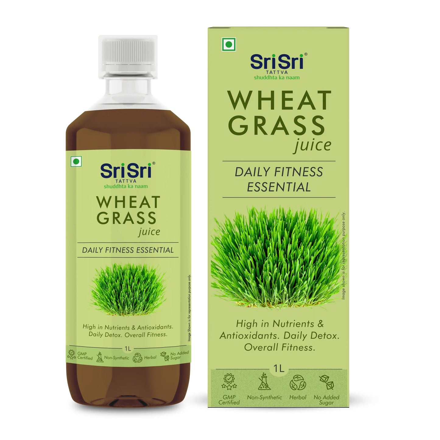 Wheat Grass Juice - Daily Fitness Essential | High In Nutrients & Antioxidants, Daily Detox, Overall Fitness | 1 L 1L